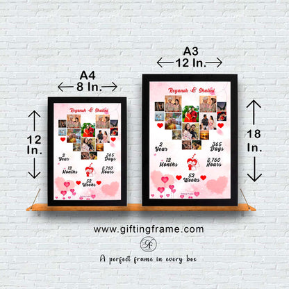 Couple Heart Photo Frame C3