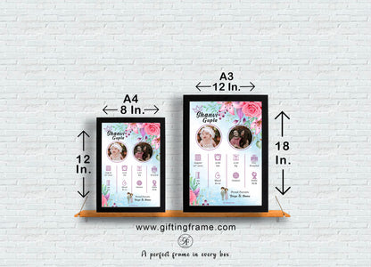 Photo baby bio frame Design 12