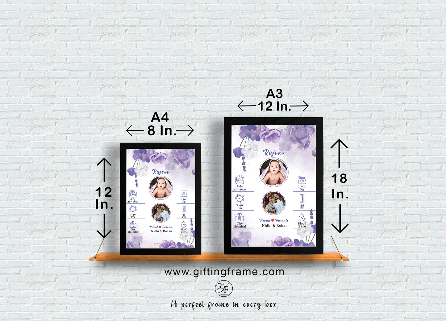 Baby bio Photo Frame  Design 13