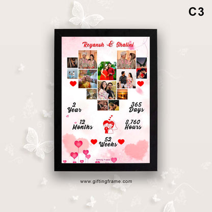 Couple Heart Photo Frame C3