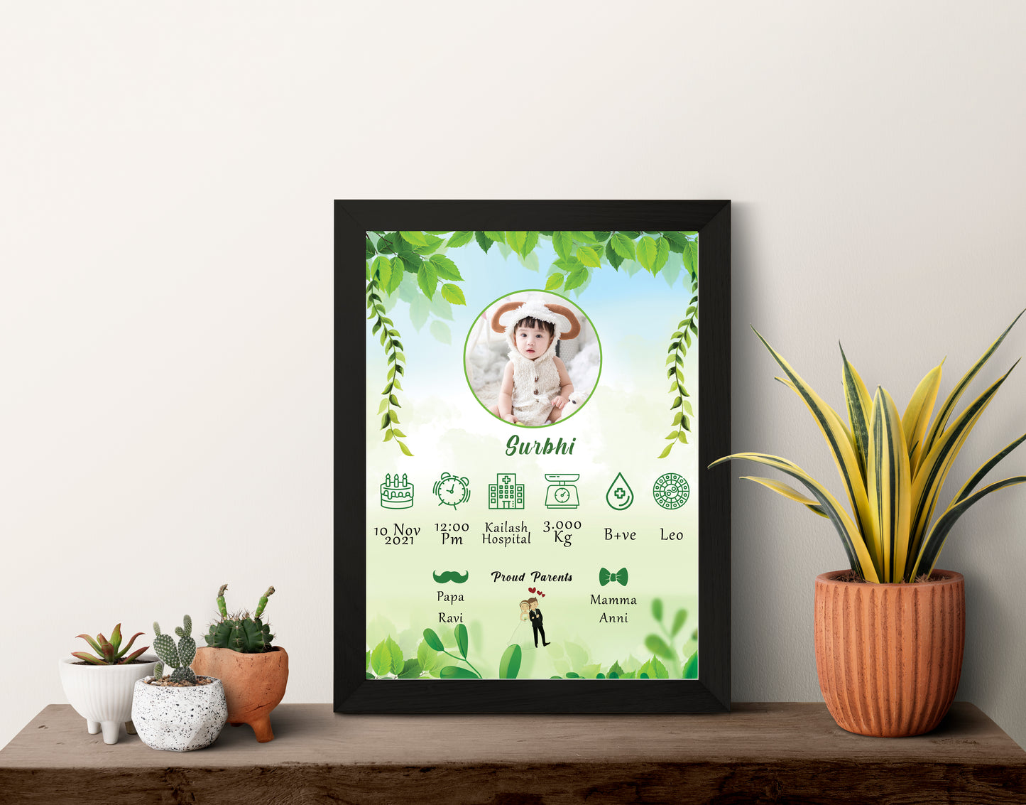 Baby Bio Photo Frame Design 11